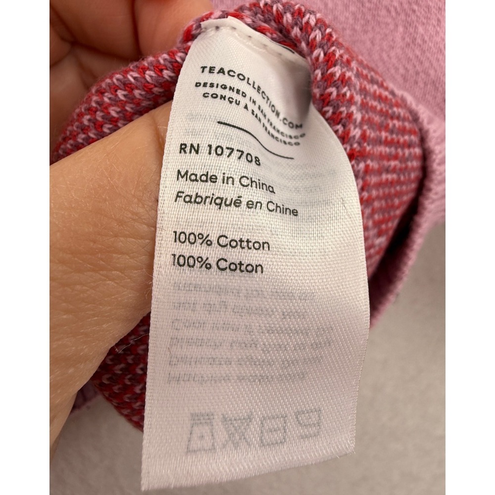 NWT Tea Collection Baby Cardigan 6-9 Months Pink Pomegranate Knit Sweater - Picture 5 of 5